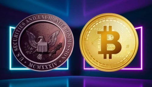 The SEC and The Bitcoin Logo