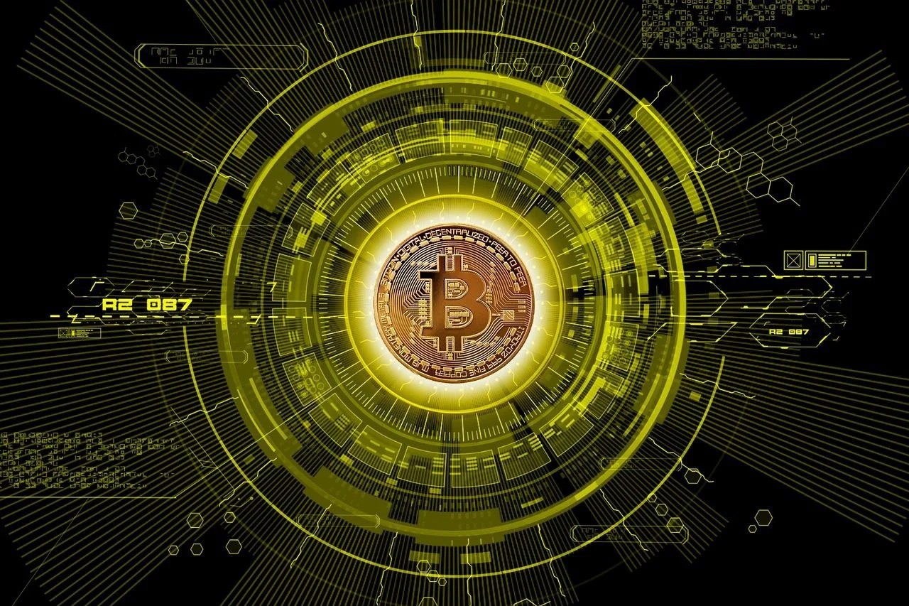 Bitcoin Futuristic Logo