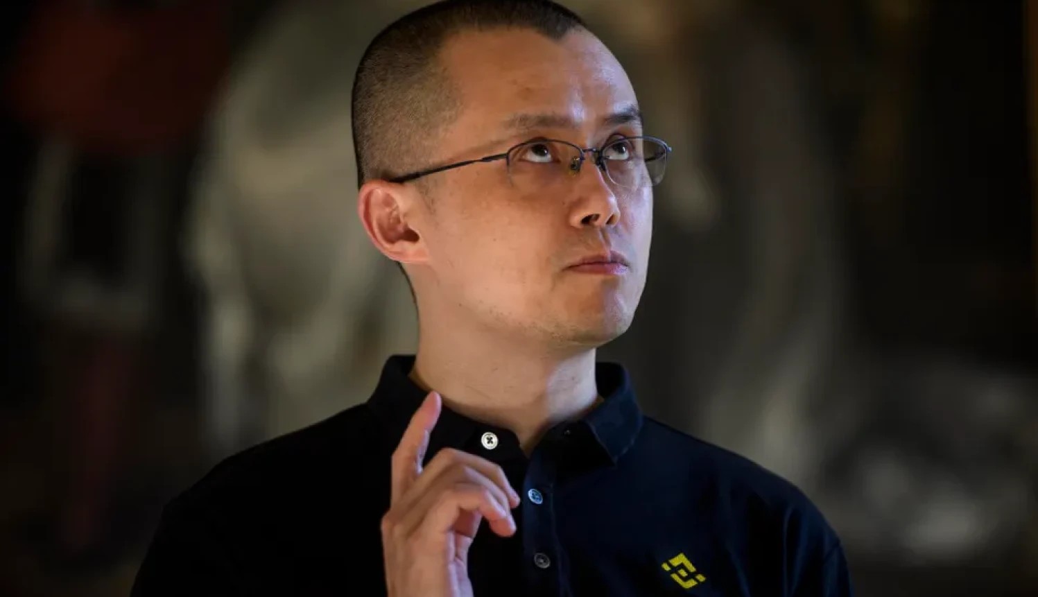 CZ Binance wearing Binance Tshirt