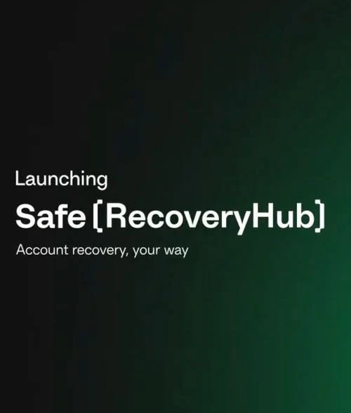 Safe (Recovery Hub) logo with Green Gradient Background