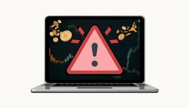 Top 5 Biggest Crypto Mistakes - Laptop Crypto Risks Bitcoin (BTC)