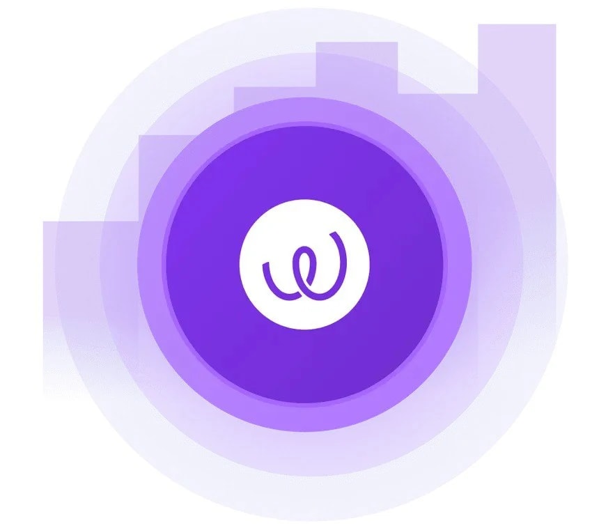 White and Purple Logo of Energy Web Token
