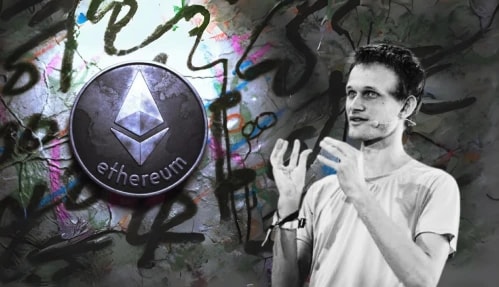 Vitalik Buterin and Ethereum Logo