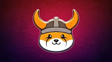 Floki Inu logo, dog with horns 
