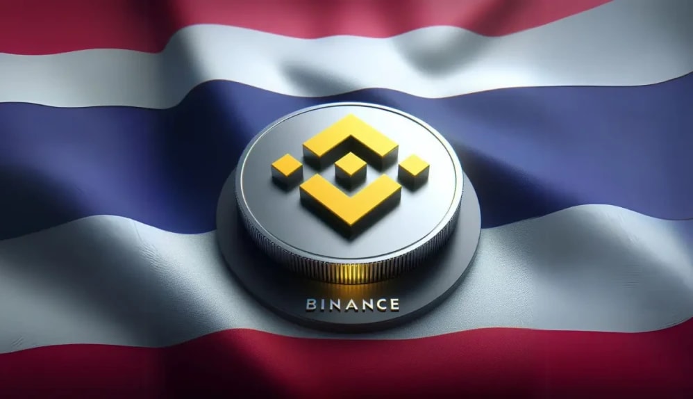 Binance Logo with Thailand Flag