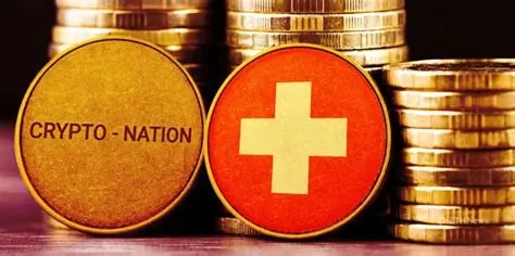 Coins on which switzerland flag is there, and on another it's written crypto nation