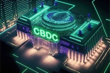 CBDC Futuristic Building