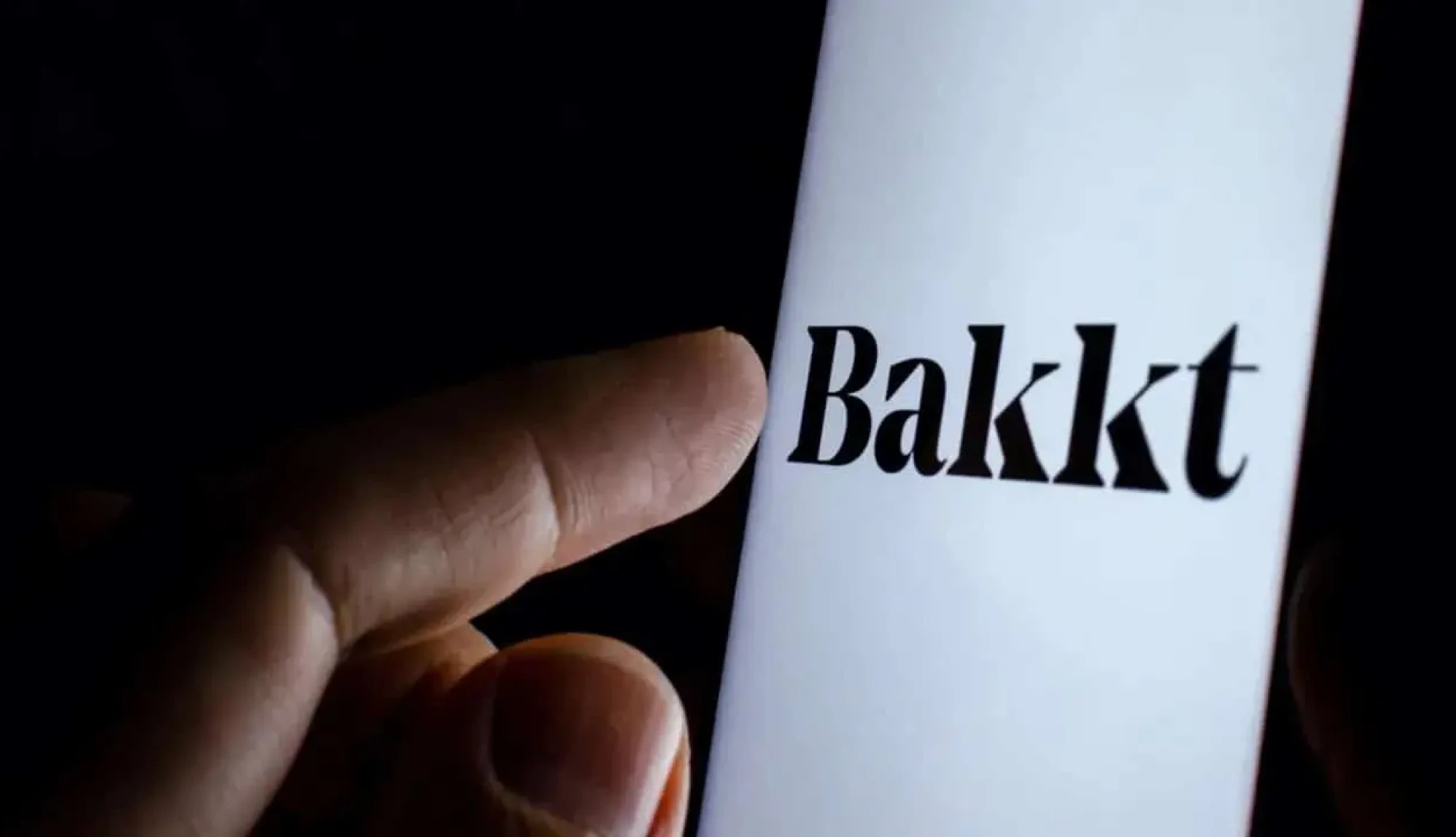 Bakkt logo on a smartphone