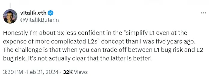 Vitalik tweet