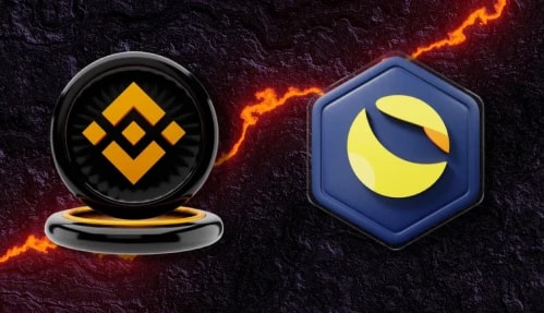 Binance and LUNC logo