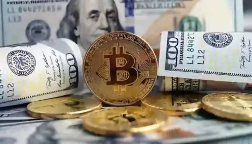 Bitcoin and US dollar