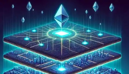 Futuristic Ethereum Logo