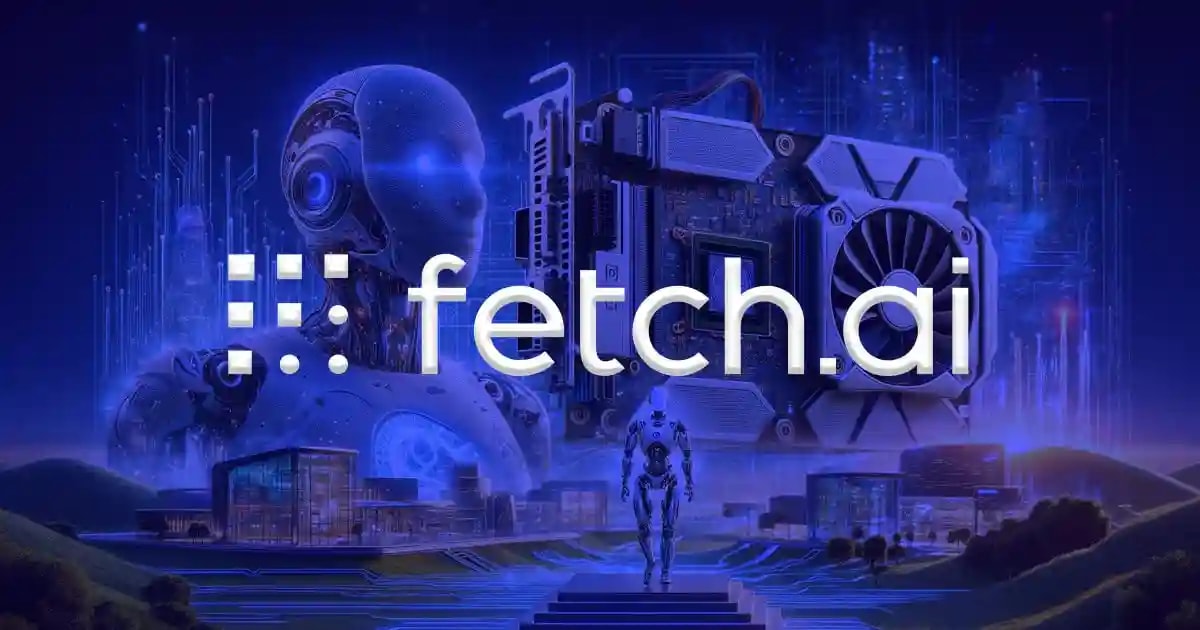 Fetch.ai cover picture showing a robot in the background.
