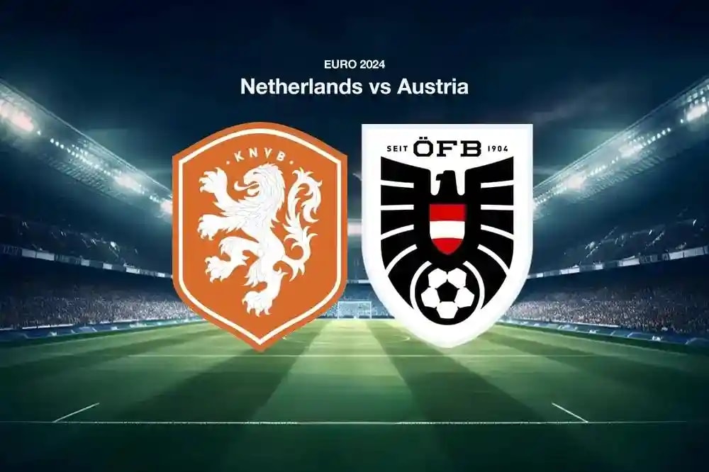 Netherlands VS Austria Euro 2024 Logo