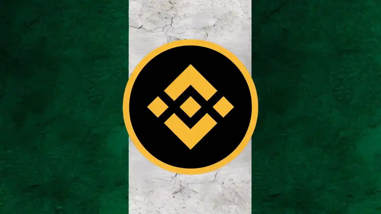 Binance logo on Nigerian logo