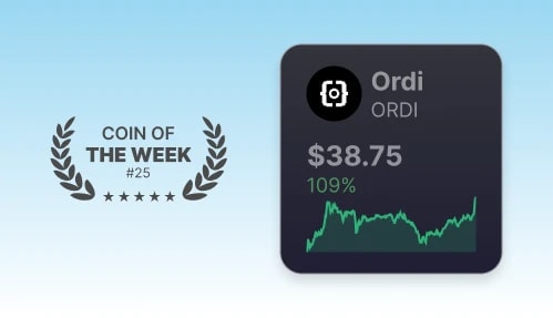 Coin of the Week - ORDI - Week 25