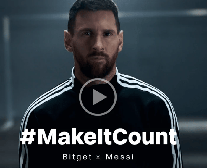 Bitget has partnered with Lionel Messi since October 2022