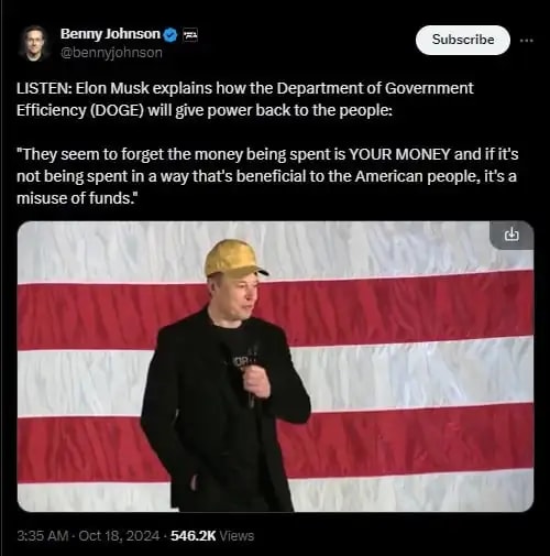 Twitter screenshot from BennyJohnson