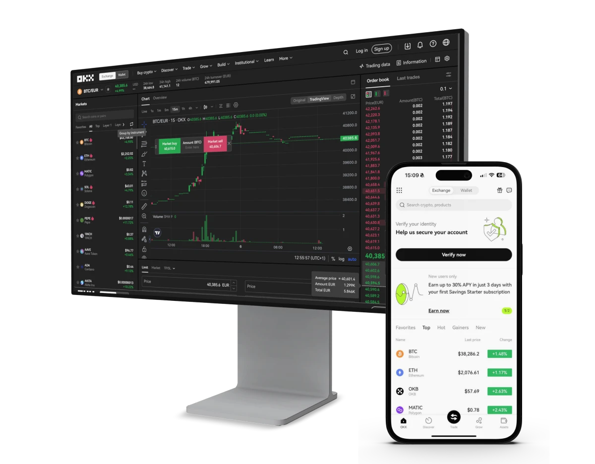 OKX mobile and desktop app