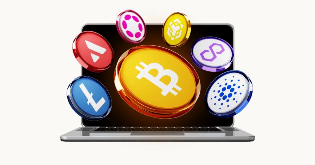 Layer 1 Blockchain Tokens on a Laptop