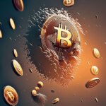 Bitcoin (BTC) Coin Melting Cool Bitcoin Background