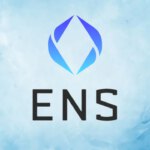 Ethereum Name Service Logo and Blue Background