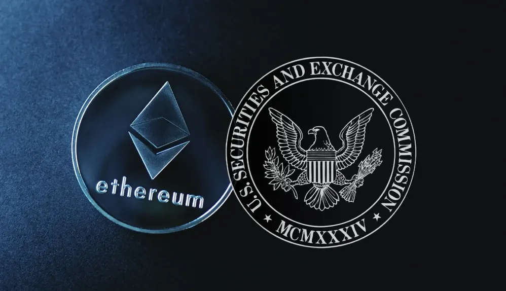 Ethereum and SEC logo