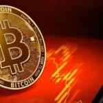 Bitcoin Logo with Red