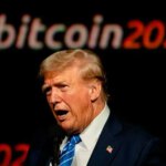 Donald Trump speaking at Bitcoin 2024