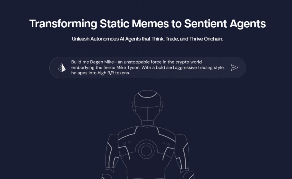 A screenshot from the website showing SPEC's MOTTO: Transforming Static Memes to Sentient Agents.