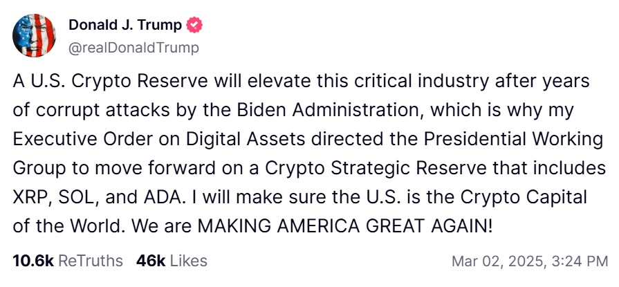 Executive Order boosts digital asset strategy