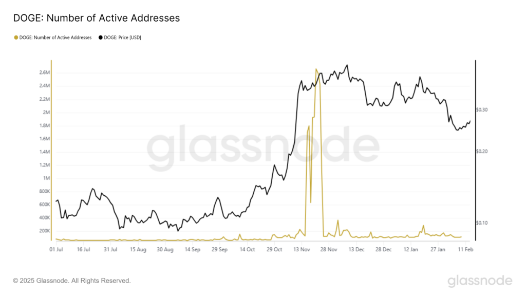 Yellow line highlights address fluctuations.