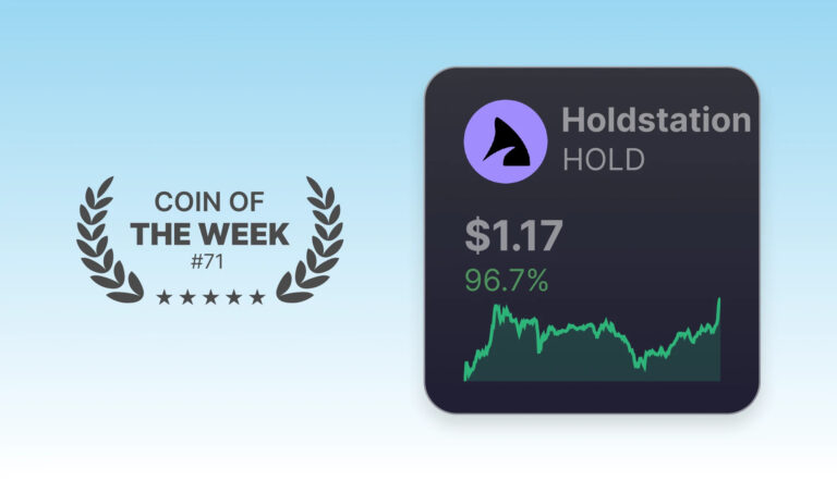 Coin of the Week - Holdstation - Week 71