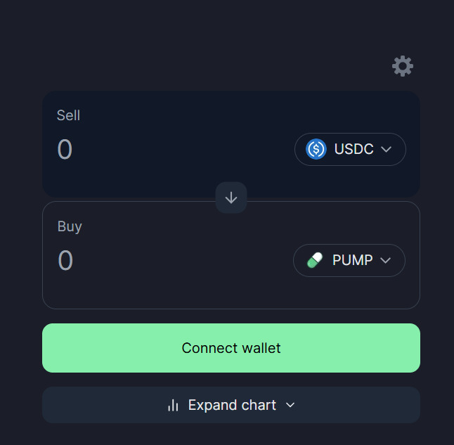 one of Pump.fun features: Swap
