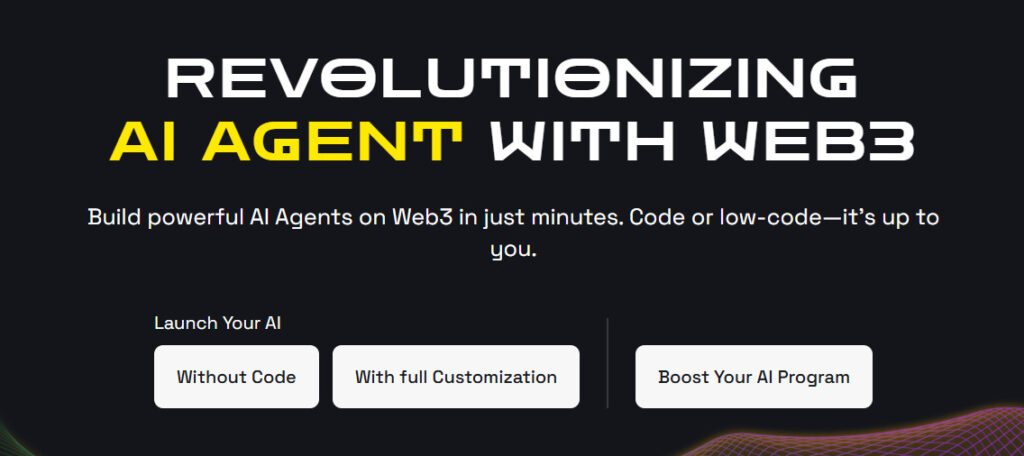 A screenshot from BNB website showing one of its features "Revolutionizing AI agent"